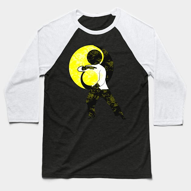 Chinese martial art Qi Gong Tai Chi Baseball T-Shirt by QQdesigns